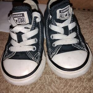 Converse Kids Black All Star Shoes